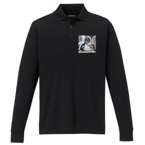 The Rose That Grew Performance Long Sleeve Polo