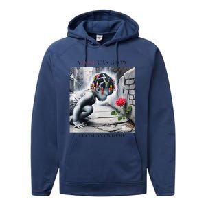 The Rose That Grew Performance Fleece Hoodie