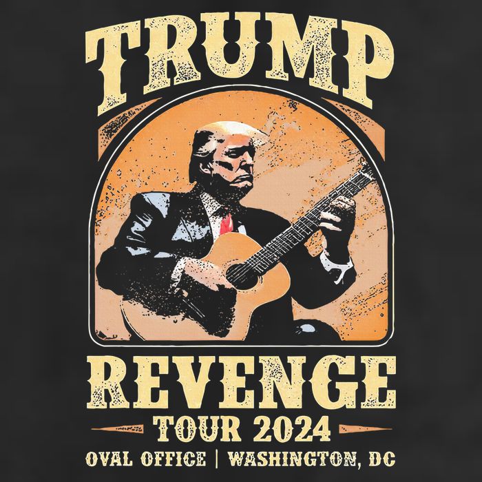 Trump Revenge Tour 2024  7 Panel Mesh Trucker Snapback Hat