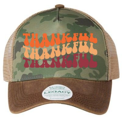 Thankful Retro Thanksgiving Legacy Tie Dye Trucker Hat