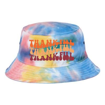 Thankful Retro Thanksgiving Tie Dye Newport Bucket Hat