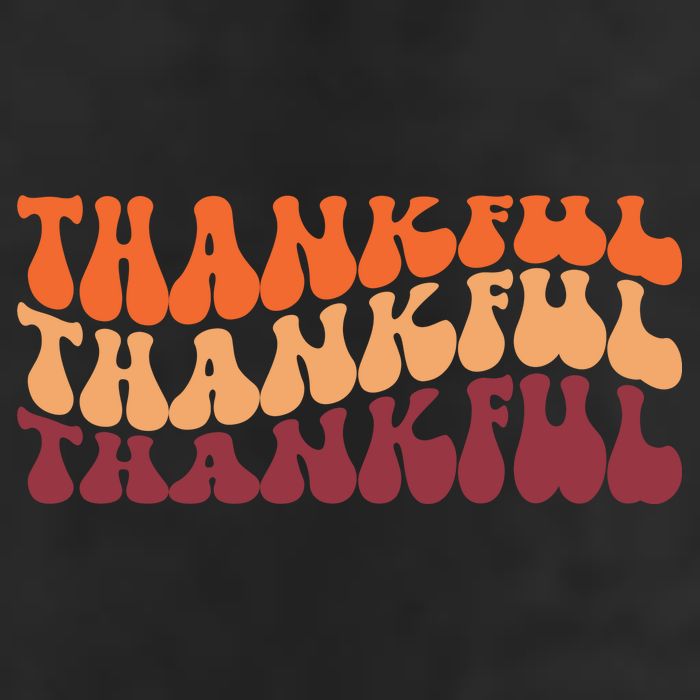 Thankful Retro Thanksgiving 7 Panel Mesh Trucker Snapback Hat