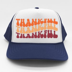 Thankful Retro Thanksgiving Trucker Hat