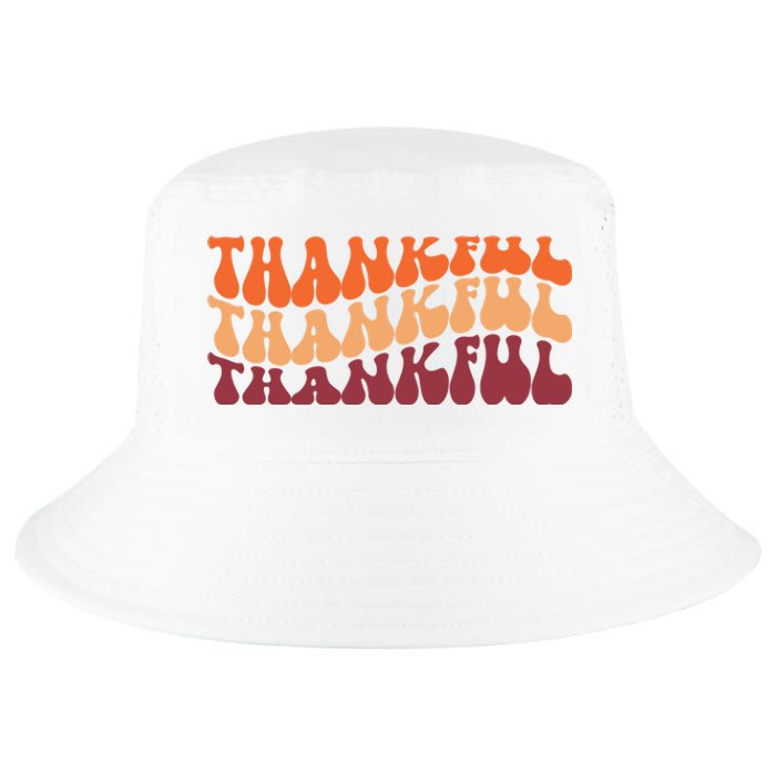 Thankful Retro Thanksgiving Cool Comfort Performance Bucket Hat