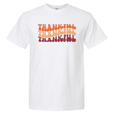 Thankful Retro Thanksgiving Garment-Dyed Heavyweight T-Shirt