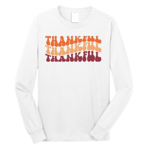 Thankful Retro Thanksgiving Long Sleeve Shirt