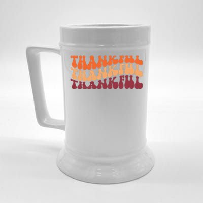 Thankful Retro Thanksgiving Beer Stein