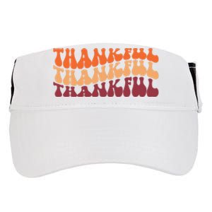 Thankful Retro Thanksgiving Adult Drive Performance Visor