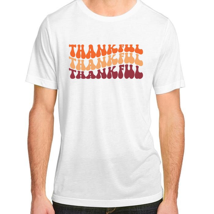 Thankful Retro Thanksgiving Adult ChromaSoft Performance T-Shirt