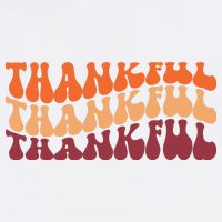 Thankful Retro Thanksgiving 11oz C Handle Ceramic Mug