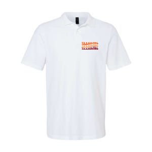 Thankful Retro Thanksgiving Softstyle Adult Sport Polo