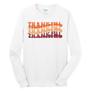 Thankful Retro Thanksgiving Tall Long Sleeve T-Shirt