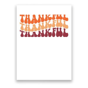 Thankful Retro Thanksgiving Poster