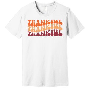 Thankful Retro Thanksgiving Premium T-Shirt