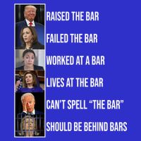 Trump Raised The Bar Biden Cant Spell The Bar Funny Republican Visor