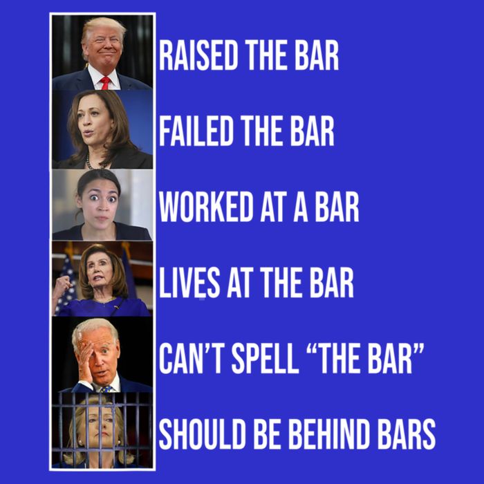 Trump Raised The Bar Biden Cant Spell The Bar Funny Republican Visor