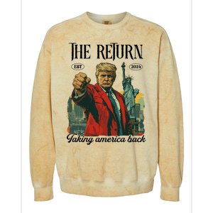 The Return Taking America Back Colorblast Crewneck Sweatshirt