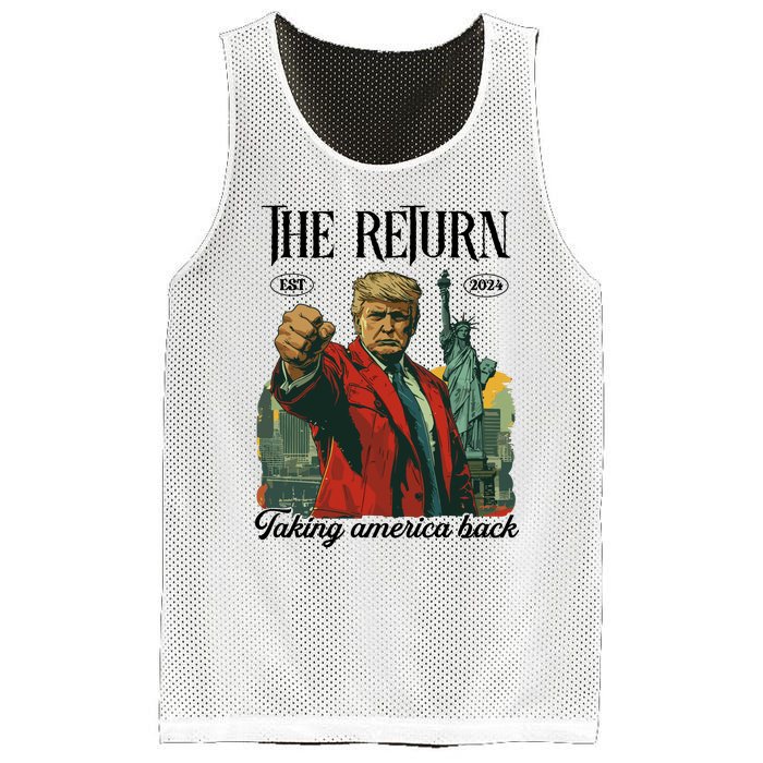 The Return Taking America Back Mesh Reversible Basketball Jersey Tank