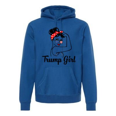 Trump Rosie The Riveter Republican Funny Gift Pro Donald Gift Premium Hoodie