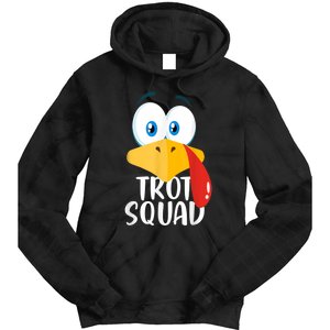 Thanksgiving Running Turkey Trot Squad Tie Dye Hoodie