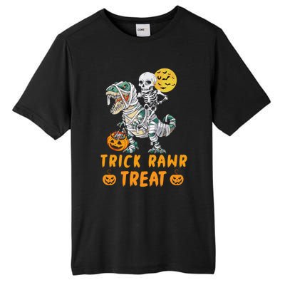 Trick Rawr Treat Dinosaur Trex Halloween Cool Gift Tall Fusion ChromaSoft Performance T-Shirt