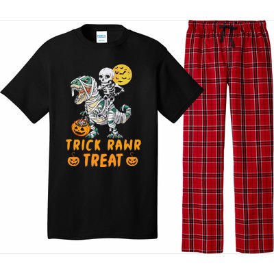 Trick Rawr Treat Dinosaur Trex Halloween Cool Gift Pajama Set