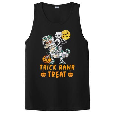 Trick Rawr Treat Dinosaur Trex Halloween Cool Gift PosiCharge Competitor Tank