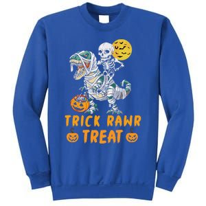 Trick Rawr Treat Dinosaur Trex Halloween Cool Gift Sweatshirt