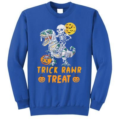 Trick Rawr Treat Dinosaur Trex Halloween Cool Gift Sweatshirt