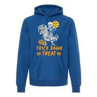 Trick Rawr Treat Dinosaur Trex Halloween Cool Gift Premium Hoodie