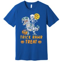 Trick Rawr Treat Dinosaur Trex Halloween Cool Gift Premium T-Shirt