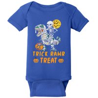 Trick Rawr Treat Dinosaur Trex Halloween Cool Gift Baby Bodysuit