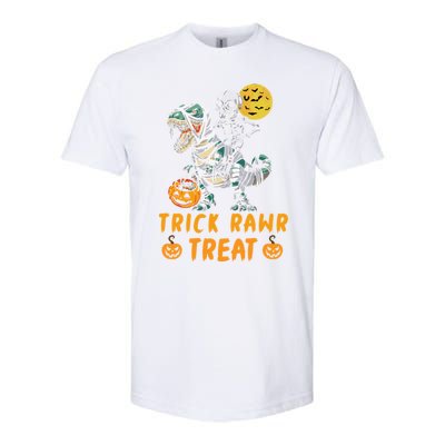 Trick Rawr Treat Dinosaur Trex Halloween Cool Gift Softstyle CVC T-Shirt