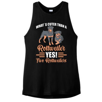 Two Rottweilers Ladies PosiCharge Tri-Blend Wicking Tank