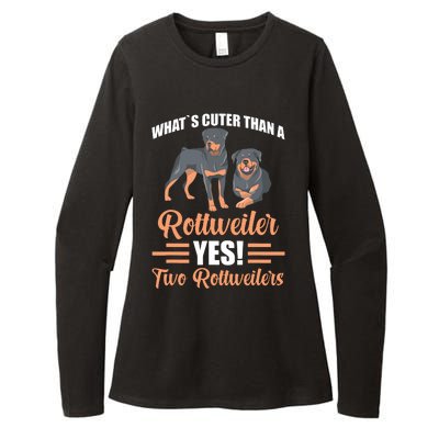 Two Rottweilers Womens CVC Long Sleeve Shirt