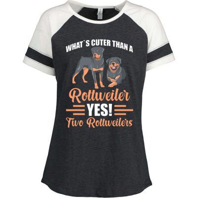 Two Rottweilers Enza Ladies Jersey Colorblock Tee