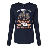 Two Rottweilers Womens Cotton Relaxed Long Sleeve T-Shirt