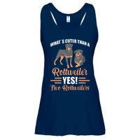 Two Rottweilers Ladies Essential Flowy Tank