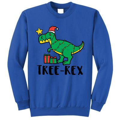 Tree Rex Trex Dino Funny Xmas Boy Christmas Toddler Gift Sweatshirt