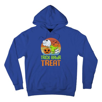 Trick Rawr Treat Funny Dinosaur TRex Halloween Costume Gift Hoodie