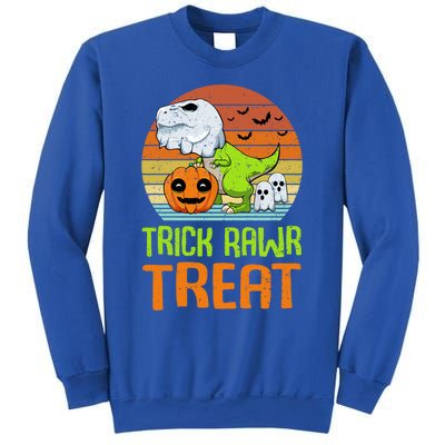 Trick Rawr Treat Funny Dinosaur TRex Halloween Costume Gift Sweatshirt