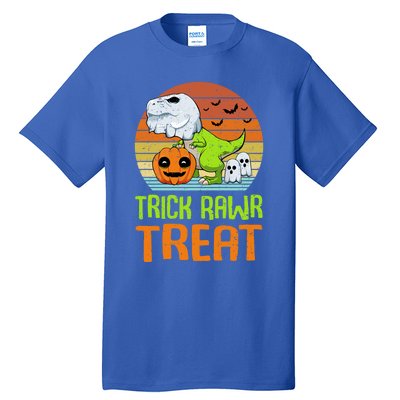 Trick Rawr Treat Funny Dinosaur TRex Halloween Costume Gift Tall T-Shirt