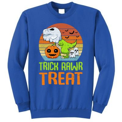 Trick Rawr Treat Funny Dinosaur TRex Halloween Costume Gift Tall Sweatshirt