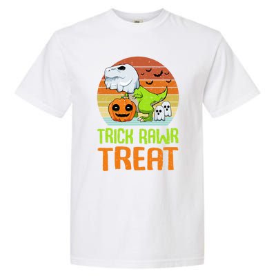 Trick Rawr Treat Funny Dinosaur TRex Halloween Costume Gift Garment-Dyed Heavyweight T-Shirt