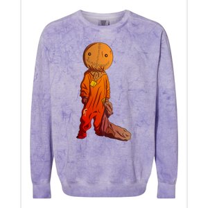 Sam Treat Or Trick Halloween Colorblast Crewneck Sweatshirt