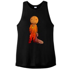 Sam Treat Or Trick Halloween Ladies PosiCharge Tri-Blend Wicking Tank