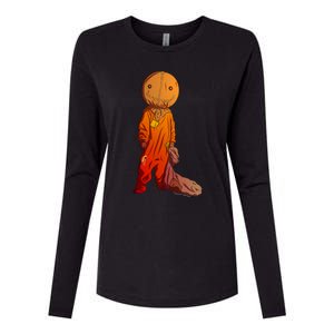 Sam Treat Or Trick Halloween Womens Cotton Relaxed Long Sleeve T-Shirt