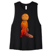 Sam Treat Or Trick Halloween Women's Racerback Cropped Tank