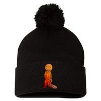 Sam Treat Or Trick Halloween Pom Pom 12in Knit Beanie