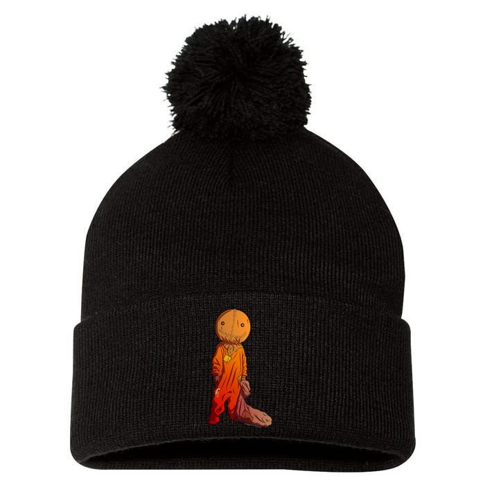 Sam Treat Or Trick Halloween Pom Pom 12in Knit Beanie